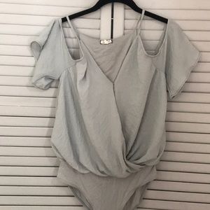 Mint green body suit